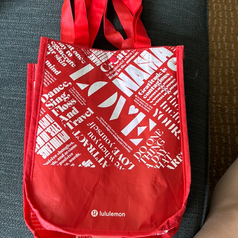 Red Lululemon bag